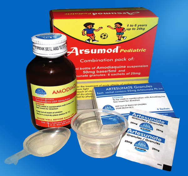 This medication is used to treat malaria in children. The ingredients in this medication belong to a class of drugs known as antimalarial. Malaria is an infection caused by mosquito bites received while traveling or living in regions of the world where malaria is common. Malaria parasites enter the body, and live in body tissues such as red blood cells or the liver. This medication is used to kill the malaria parasites living inside red blood cells. 