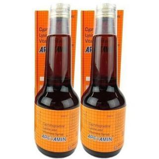 Apetamin contains a unique combination of Cyproheptadine, Lysine and Vitamins. Cyproheptadine and lysine being essential in limiting amino acid helps to promote appetite. Beside helping in the synthesis of collagen tissue, lysine also helps to improve immunity during infancy, childhood & adolescence. The water soluble vitamins in Apetamin being coenzymes helps to absorb the amino acid lysine through the intestinal villi faster and assist bin better utilization of Lysine. They also improve immunity and help to correct marginal vitamin deficiency.