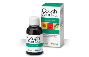 Useful to keep cough under control, this syrup is based on traditional herbal treatments used to cure cough and to reduce irritations in the oro-pharyngeal cavity. Dietary supplement containing Hedge Mustard, Thyme, Mallow herbs, propolis and honey in a balsamic thick syrup status. It has a demulcent and expectorant activity that soothes coughs and helps clear phlegm from upper respiratory tract. With its pleasantly balsamic flavour based on eucalyptol essential oil, it relieves the sore throat and calms the coughing fits. Suitable in case of chesty and dry coughs.