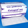 Cetapol Tablet is used to relieve mild to moderate pain from a headache, toothache, cold, flu, joint pain, or periods pain. This medicine works by reducing the activity of certain chemicals in the body to provide pain-relieving effects. Cetapol is also used to reduce fever. This medicine reduces fever by increasing the loss of heat from the body. Cetapol Tablet may also be used along with other medicines in the treatment of certain conditions as recommended by the doctor. It is used with Caffeine and Aspirin to relieve the pain associated with a migraine headache. The pain is relieved because the effect of Cetapol gets increased when used together with caffeine or aspirin.