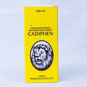 Cadiphen Cough Expectorant is used for Chest congestion, Common cold, Cough, Hay fever, Allergy, Watery eyes, Itchy throat/skin, Anaphylactic shock, Rhinitis, Urticaria and other conditions. Cadiphen Cough Expectorant may also be used for purposes not listed in this medication guide.