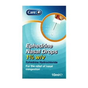 These nasal drops are a form of treatment that works to relieve nasal congestion. The active ingredient is ephedrine, which is a decongestant. Decongestants help to relieve a blocked nose by thinning the blood vessels that have swollen as a result of an infection or allergy.