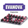Evanova Capsule is a safe and effective formulation that provides maximum relief from the multiple menopause symptoms. Evanova capsule , a rich source of isoflavones (from soya) provides phytoestrogenic support to reduce intensity and frequency of hot flushes and night sweats during menopausal transition. Evanova plays an important role in the prevention of post-menopausal complications including osteoporosis, cardiovascular disorders. Evanova also improves the impaired lipid profile. Evanova Capsule with its ingredients like Jatamansi (Nardostachys jatamansi), Shankhpushpi (Celastrus paniculatus) and Brahmi (Herpestis monniera) helps to manage irritability, insomnia, mood swings & fatigue to make you feel good. Evanova offers non-hormonal approach to achieve best prophylaxis for relief from perimenopause symptoms without ill effects of Hormone Replacement Therapy (HRT).