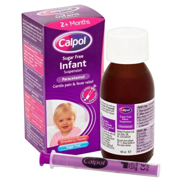 CALPOL ® Infant Suspension provides soothing relief from pain and fever for your children, when they need it most. It starts to work on fever in just 15 minutes but is still gentle on delicate tummies. Trusted by parents for over 50 years, CALPOL ® Infant Suspension is gentle enough to use from 2 months. Each pack comes with an easy dose syringe.