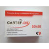 Cartef Ds Tablet is a prescription medicine that is used to treat acute and uncomplicated malarial infections in patients weighing 5 kg (11 lb) and above. This medicine works by killing the parasitic organisms that cause malaria by blocking the synthesis of nucleic acid and proteins. This medicine helps by preventing the growth of malarial parasites.