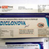Diclonova 50mg Tablet is a pain-relieving medicine. It is used to treat pain, swelling, stiffness, and joint pain in conditions like rheumatoid arthritis, osteoarthritis, and acute musculoskeletal injuries. It is commonly used in back pain, shoulder pain, neck pain, sprains, and spasms.