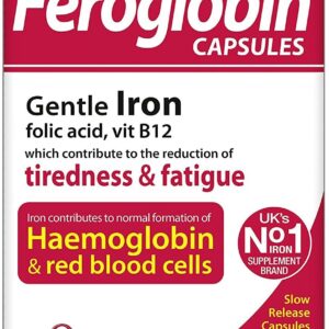 For Iron that’s gentle on your stomach, Feroglobin Capsules are a formulated to deliver an ideal amount in a convenient controlled release capsule. Contains iron which contributes to the normal function of the immune system and normal cognitive function An effective source of iron, zinc and B Vitamins Slow release capsules for easier tolerance and absorption From the UK’s No.1 iron supplement brand