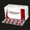 Ferrous sulfate (or sulphate) is a medicine used to treat and prevent iron deficiency anaemia. Iron helps the body to make healthy red blood cells, which carry oxygen around the body. Some things such as blood loss, pregnancy or too little iron in your diet can make your iron supply drop too low, leading to anaemia.