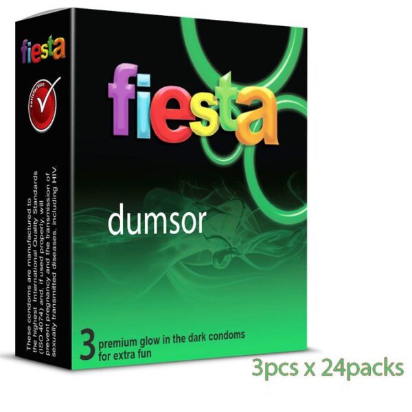 Add a little “playful glow” to your relationship with Fiesta Dumsor Condoms. Expose it to light for 20 seconds and prepare for an adventurous night ride. Fiesta condoms are manufactured to meet the highest international quality standards. There are 100% electronically tested and manufactured to meet the highest International Quality Standards (ISO 4074 and EN ISO 4074) to provide the ultimate in protection and pleasure.