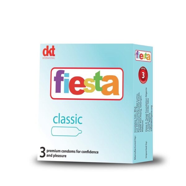 Fiesta Classic condoms are well lubricated for a gentle, deep and passionate sexual experience for you and your partner.