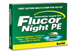 Flucor Night Capsule is used for Allergy, Hay fever, Common cold, Watery eyes, Itchy throat/skin, Anaphylactic shock, Rhinitis, Urticaria, Headache, Toothache and other conditions. Flucor Night Capsule may also be used for purposes not listed in this medication guide.