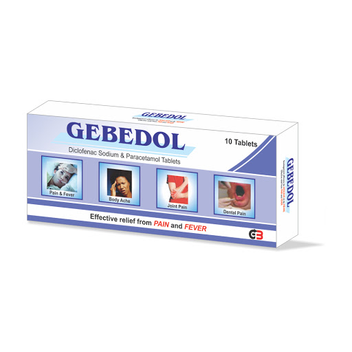 Gebedol Tablet is used for Toothache, Relief of the pain of osteoarthritis of knees and hands, Headache, Ear pain, Joint pain, Periods pain, Fever, Cold, Flu and other conditions. Gebedol Tablet may also be used for purposes not listed in this medication guide.