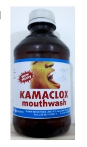 KAMACLOX Mouthwash 300ml contains Chlorhexidine Gloconate and Peppermint. Kamaclox is a germicidal mouthwash that reduces bacteria in the mouth. Kamaclox is used to treat gingivitis (swelling, redness, bleeding gums)