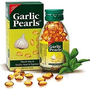 One capsule a day keeps you fit and active all day! It improves heart health and digestion. Garlic pearls helps against arteriosclerosis, reduces high cholesterol levels, eases disabling joint pains, prevents and controls recurring cough-cold Stomach related problems like gas, indigestion and dyspepsia Garlic Pearls Is Useful In Lowering Blood Pressure, heart health, help in lowering cholesterol, improve digestion, eases disabling pains.