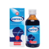 Koffex Cough (Adult) Syrup is used for Patients with metabolic alkalosis, Patients with hypochloremic states, Relief of runny nose, Sneezing, Itchy, Watery eyes, Itchy nose, Itchy throat due to hay fever or allergy, Relief of runny nose and sneezing due to common cold, Pain in arthritis, Pain in shoulder joint, Pain in tendons, Pain in muscle strains or sprains, Back pain, Bruising and other conditions. Koffex Cough (Adult) Syrup may also be used for purposes not listed in this medication guide. Koffex Cough (Adult) Syrup contains Ammonium Chloride, Diphenhydramine, Menthol and Sodium Citrate as active ingredients. Koffex Cough (Adult) Syrup works by increasing the excretion of extracellular electrolytes and water out of the body; blocking the action of histamine; temporarily relieving minor pain; regulating the intake of sodium and potassium.
