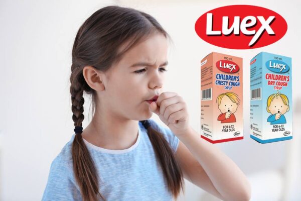 Luex Children's Dry Cough Syrup is used for Allergy, Hay fever, Common cold, Watery eyes, Itchy throat/skin, Anaphylactic shock, Rhinitis, Urticaria, Temporarily relief of cough caused by common cold, Flu  , Or other conditions and other conditions. Luex Children's Dry Cough Syrup may also be used for purposes not listed in this medication guide.