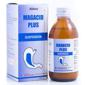 Magacid Oral Suspension is used for Painful pressure, Heartburn, Peptic ulcer pain, Sour stomach, Stomach acid, Increases water in the intestines, Hiccups, Swelling in the abdomen and other conditions. Magacid Oral Suspension may also be used for purposes not listed in this medication guide.