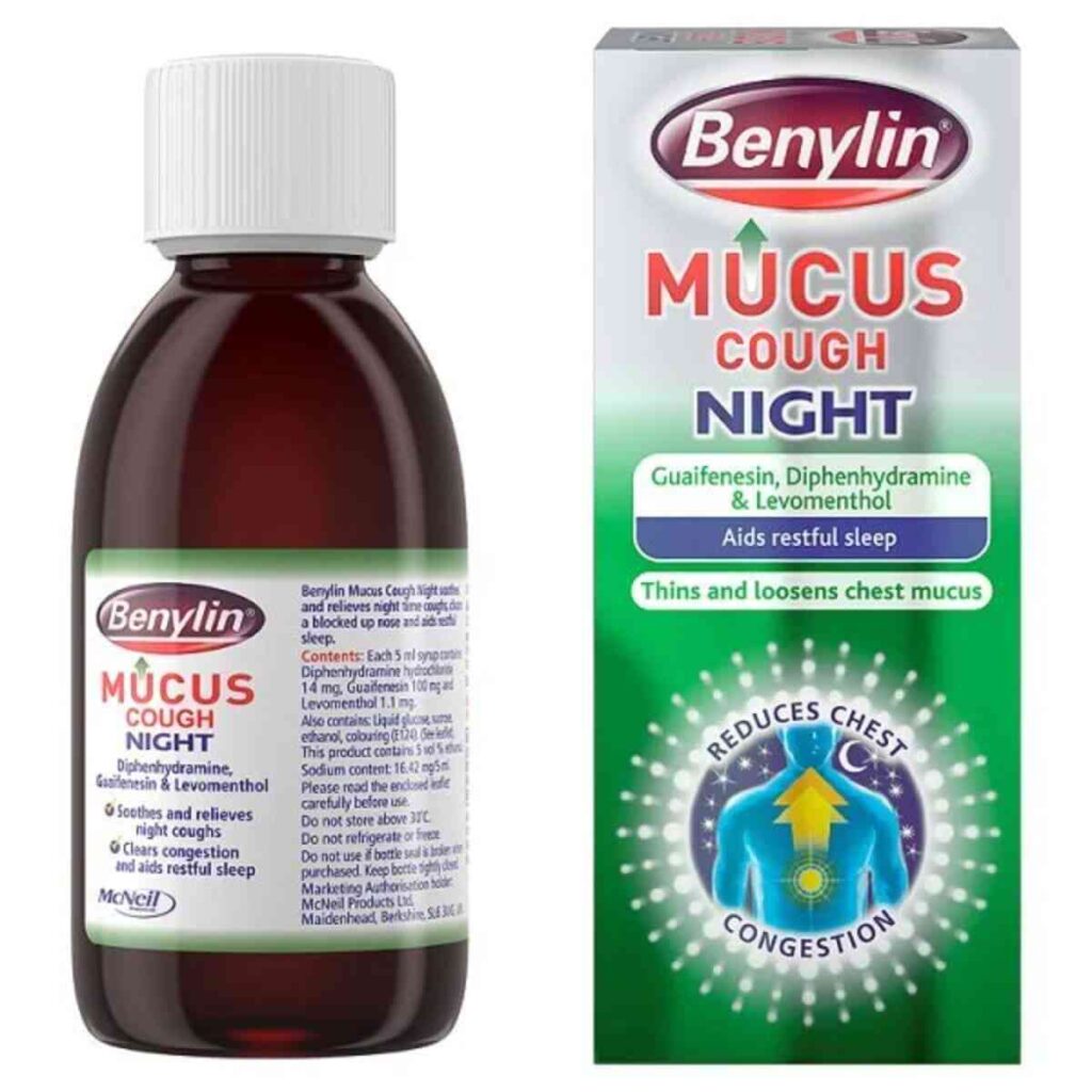 BENYLIN MUCUS NIGHT COUGH SYRUP 150ML Country Medical Pharmacy